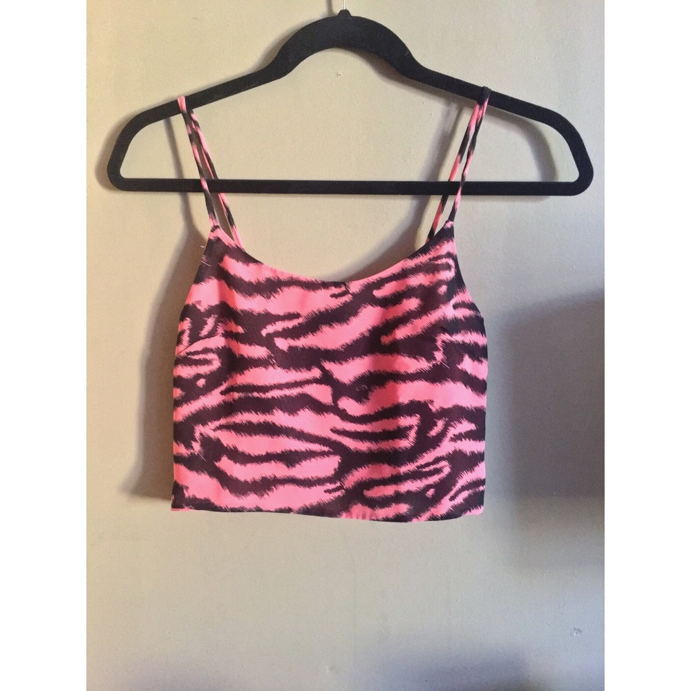 Pink Zebra Print Crop Top 💗